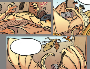 Sandflügler der von Ziegelstein getroffen wird.png